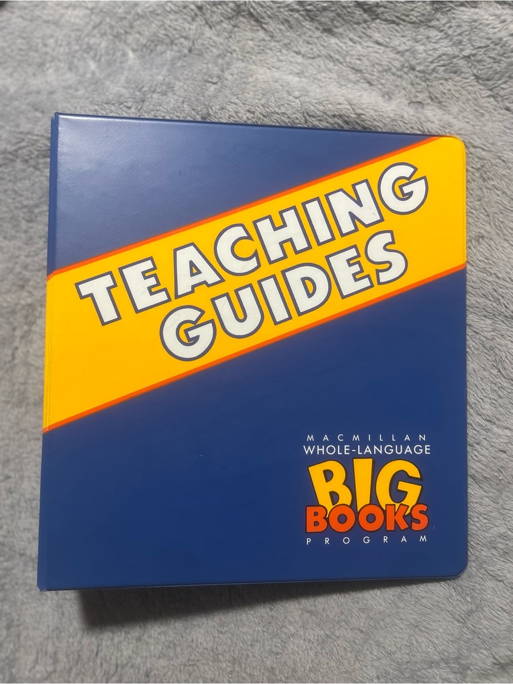Vintage Macmillan Whole-Language Big Books Program Teaching Guides -BINDER ONLY